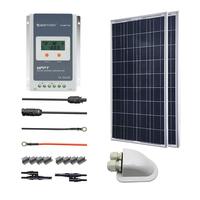ACOPOWER 200 Watts 12/24 Volts Polycrystalline Panel Solar RV Kits with 20A MPPT LCD Charge Controller/Mounting Brackets / MC4 Connectors/Solar Cables/Cable Entry housing