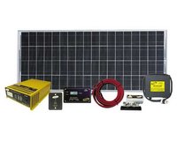 Go Power! 160 Watt / 9.14 Amp Solar Kit with Gp-Sw1500-12, Gp-Sw-Remote, Gp-Dc-Kit-3, and Gp-Ts (161878)