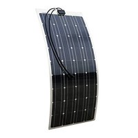 ECO-WORTHY 100W 18V Semi-Flexible Monocrystalline Solar Panel Camper RV Yacht Home