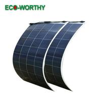 ECO-WORTHY 2Pcs 150W Bendable PV Solar Panel Module for RV, Trucks, Camping(300W Total)