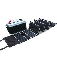 Kingsolar 60W Portable Foldable Camping Solar Panel Battery Trickle Charger with 2 Ports(DC + USB) For tablet,phone,laptop,battery outdoors