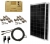 WindyNation 200 Watt (2pcs 100 Watt) Solar Panel Complete Off-Grid RV Boat Kit with LCD PWM Charge Controller + Solar Cable + MC4 Connectors + Mounting Brackets