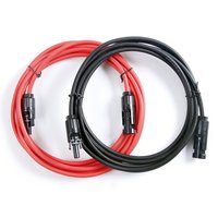 KINGSOLAR™ 10ft MC4 Solar Panel PV Cable Wire With Extensions Male & Female Connectors, Red ¡­
