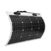 Renogy 50 Watt 12 Volt Extremely Flexible Monocrystalline Solar Panel - Ultra Lightweight, Ultra Thin, Up to 248 Degree Arc, for RV, Boats, Roofs, Uneven Surfaces