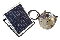 Rand Solar Powered Attic Gable Fan - 30 Watt Solar Panel - 1911 CFM Ventilator Fan - With Thermostat